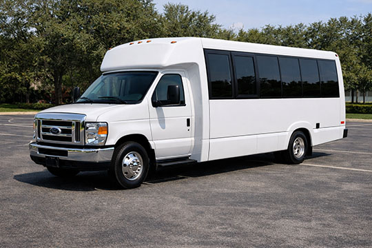 18-passenger minibus available for charter in Elgin, IL