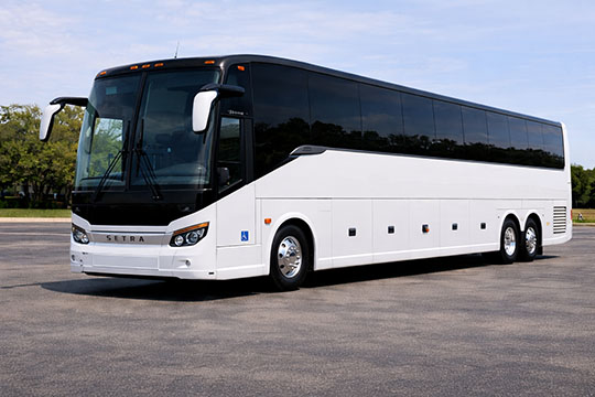 56-passenger charter bus available for charter in Elgin, IL